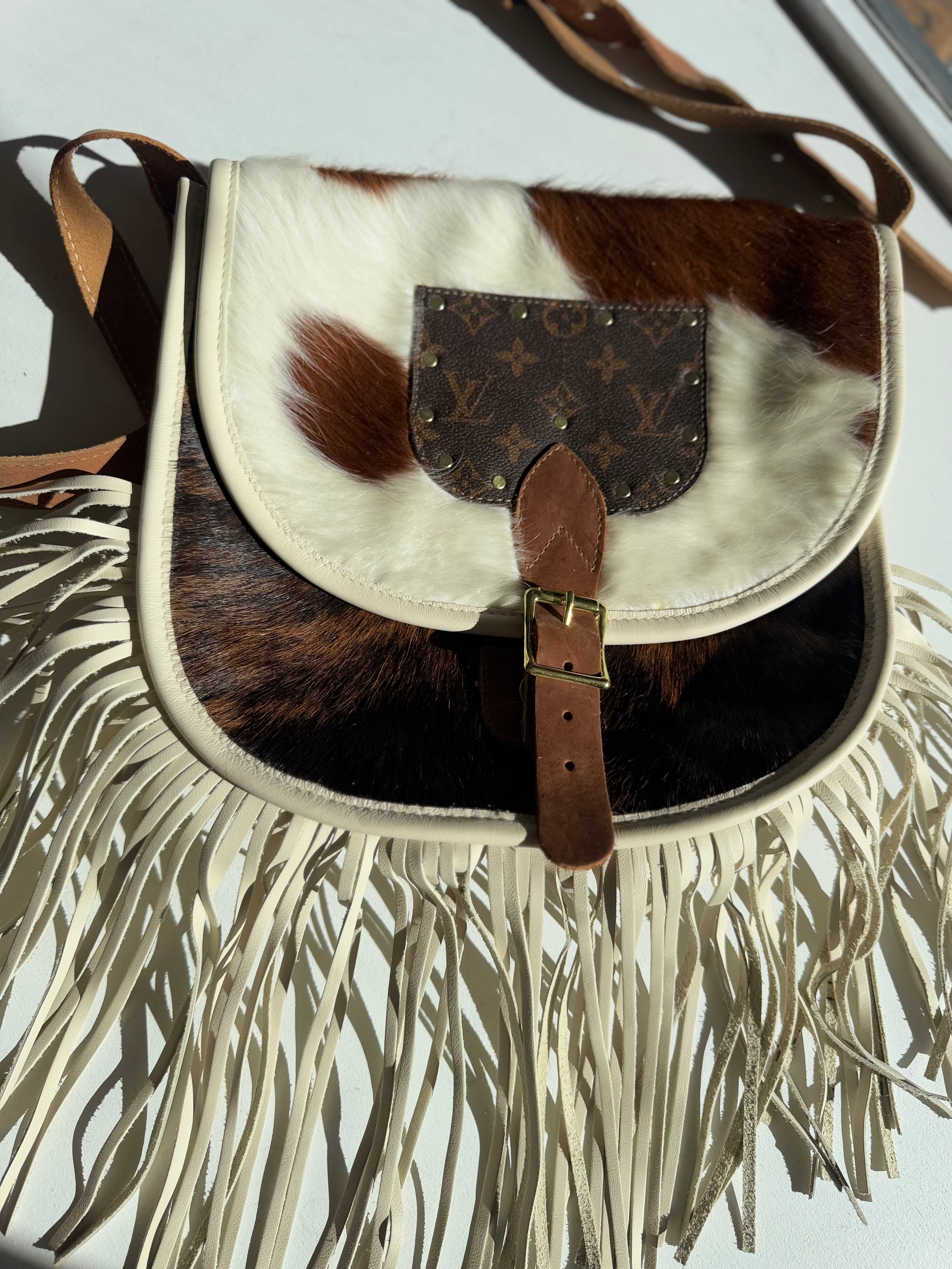 white fringe crossbody