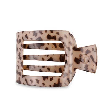Square Flat Large Clip - Blonde Tortoise