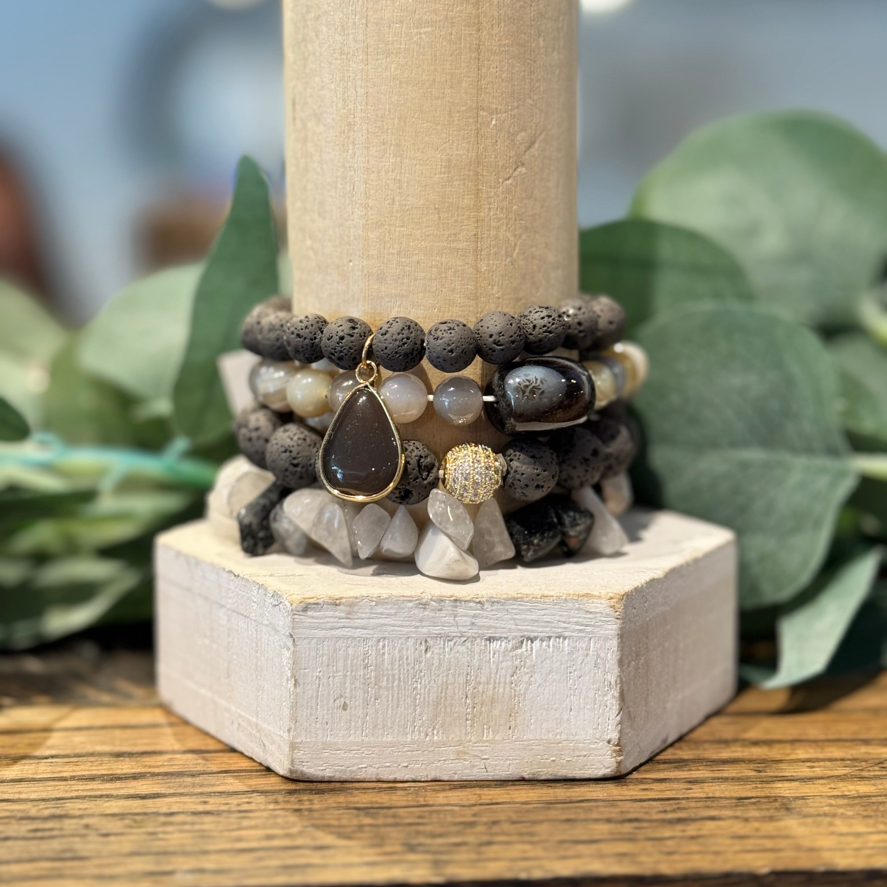 Chunky Beaded Bracelet Set