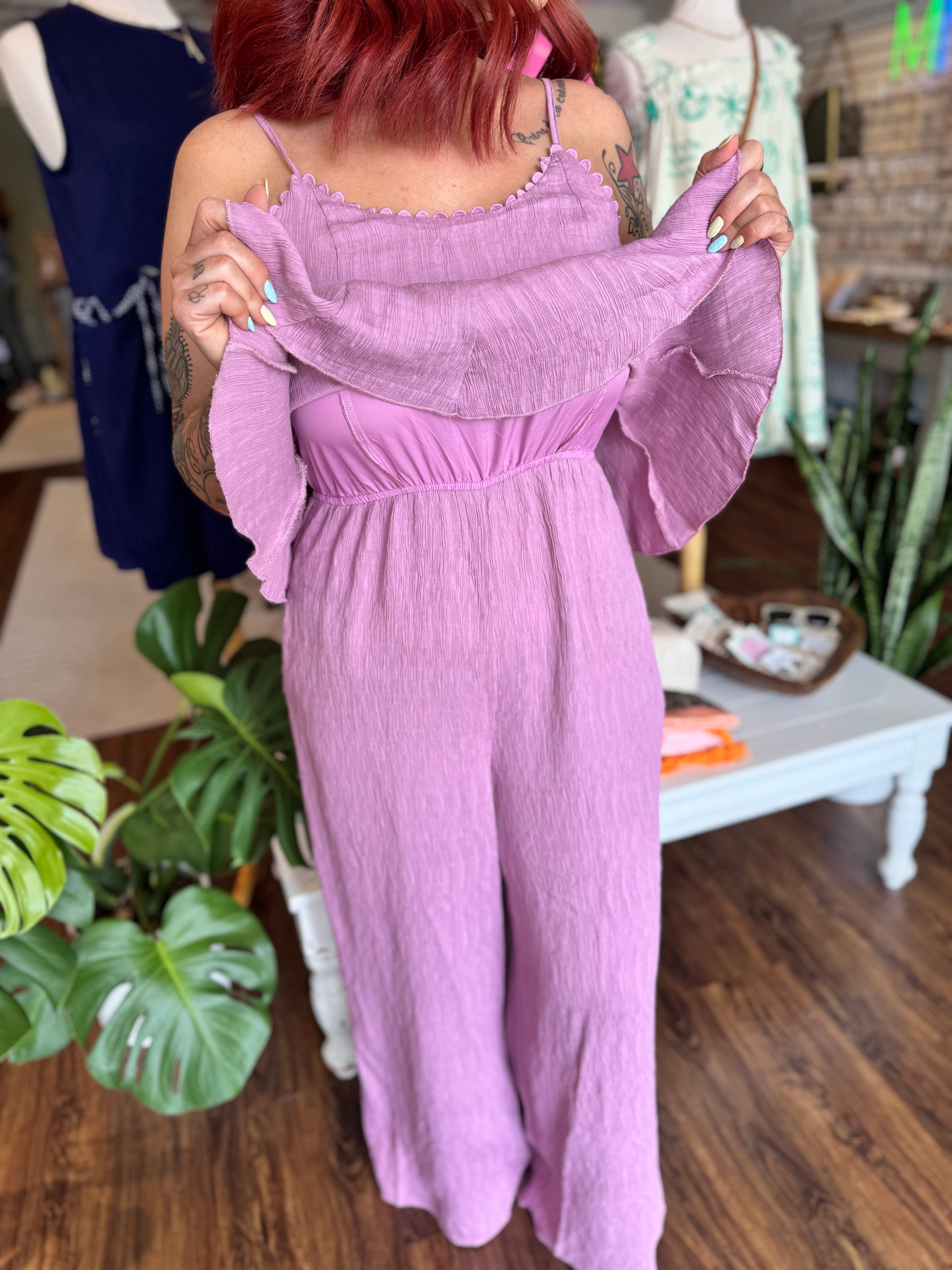 V-Neck Jumpsuit