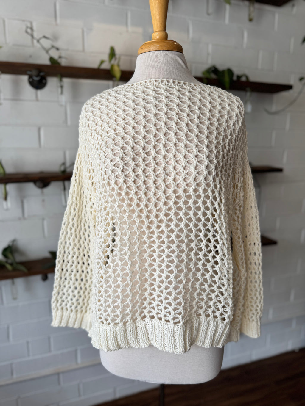 Open Knit Sweater - Ivory