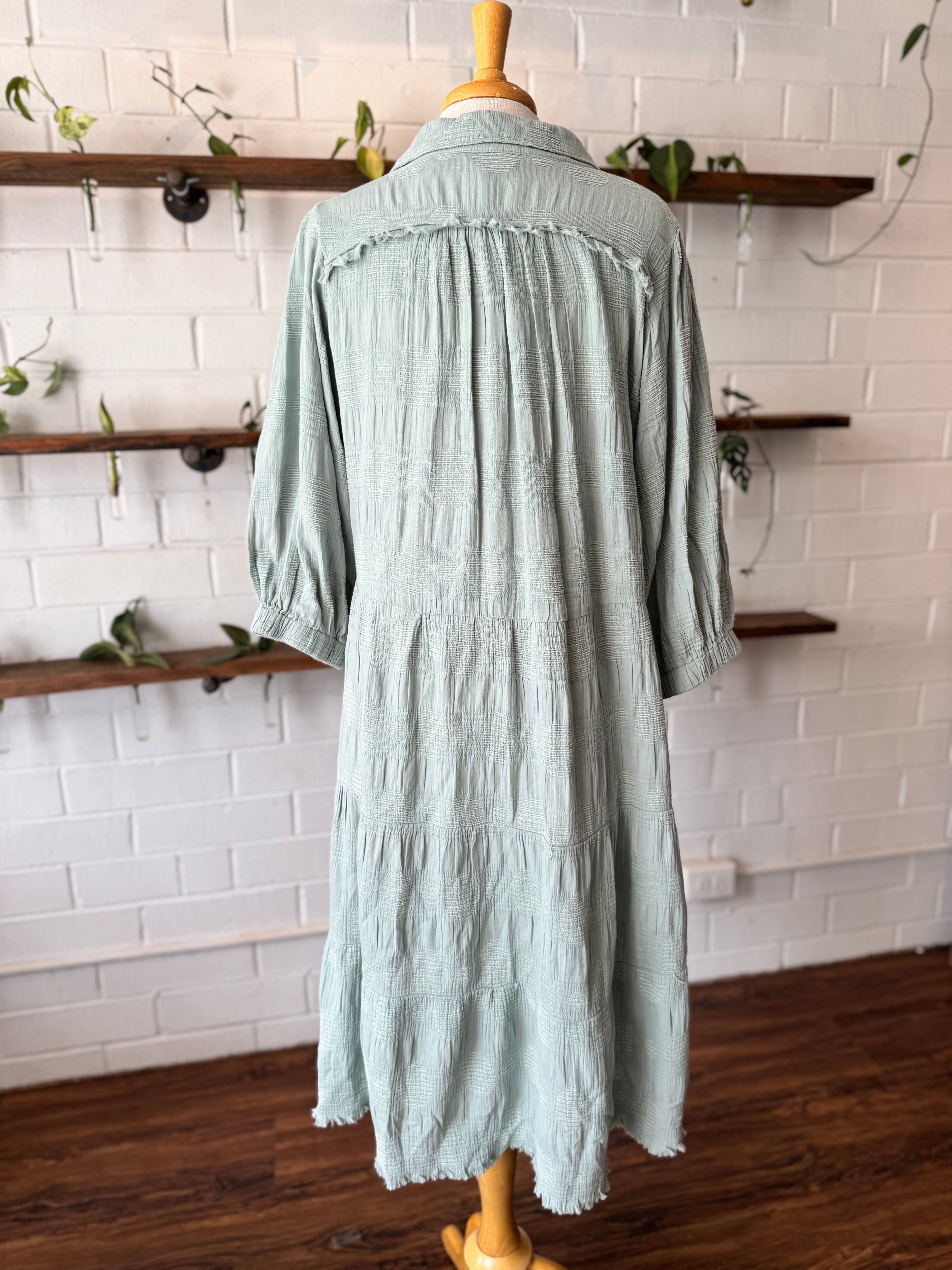 3/4 Sleeve Midi Dress