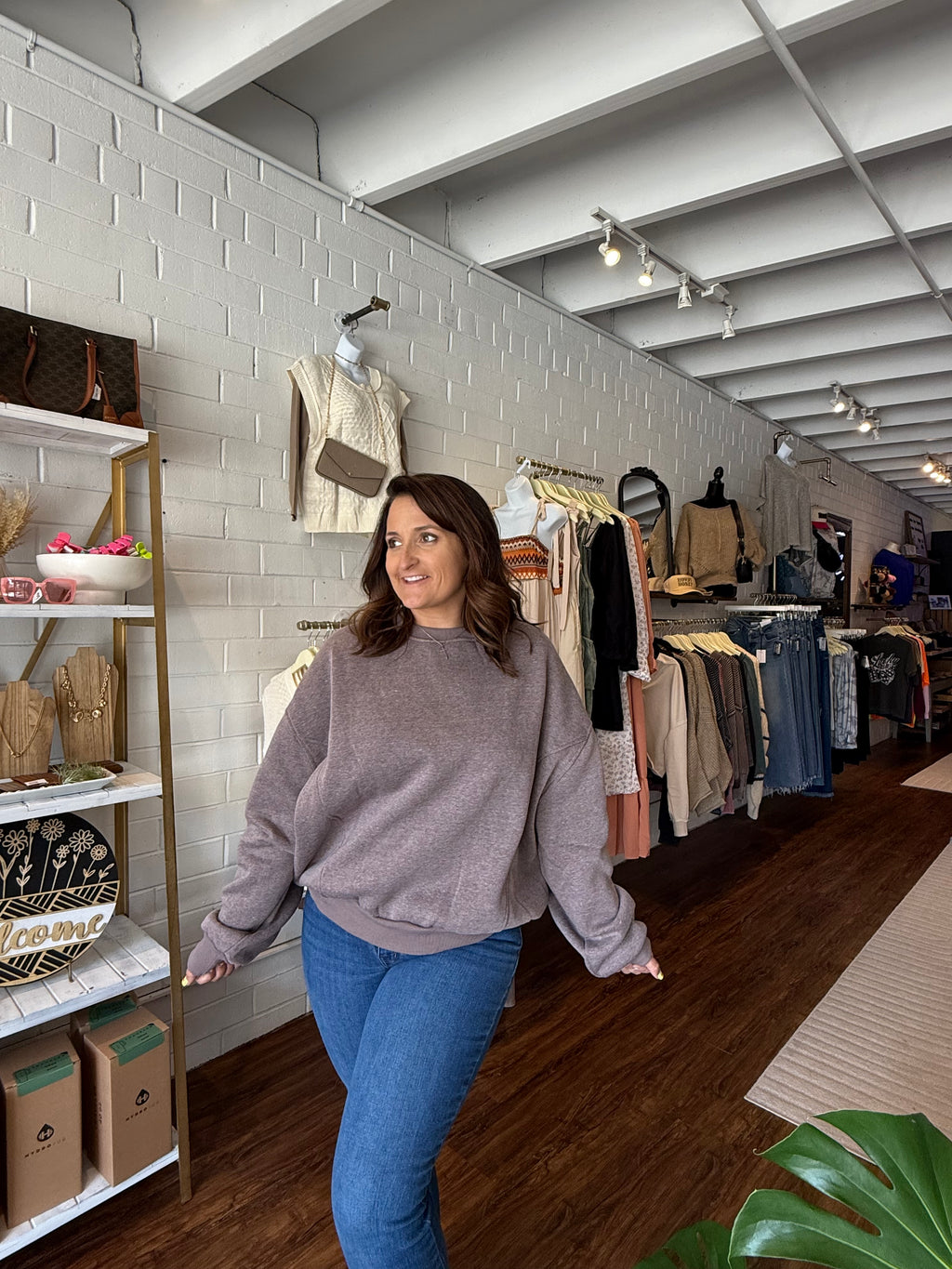 Crew Neck Oversized Sweatshirt