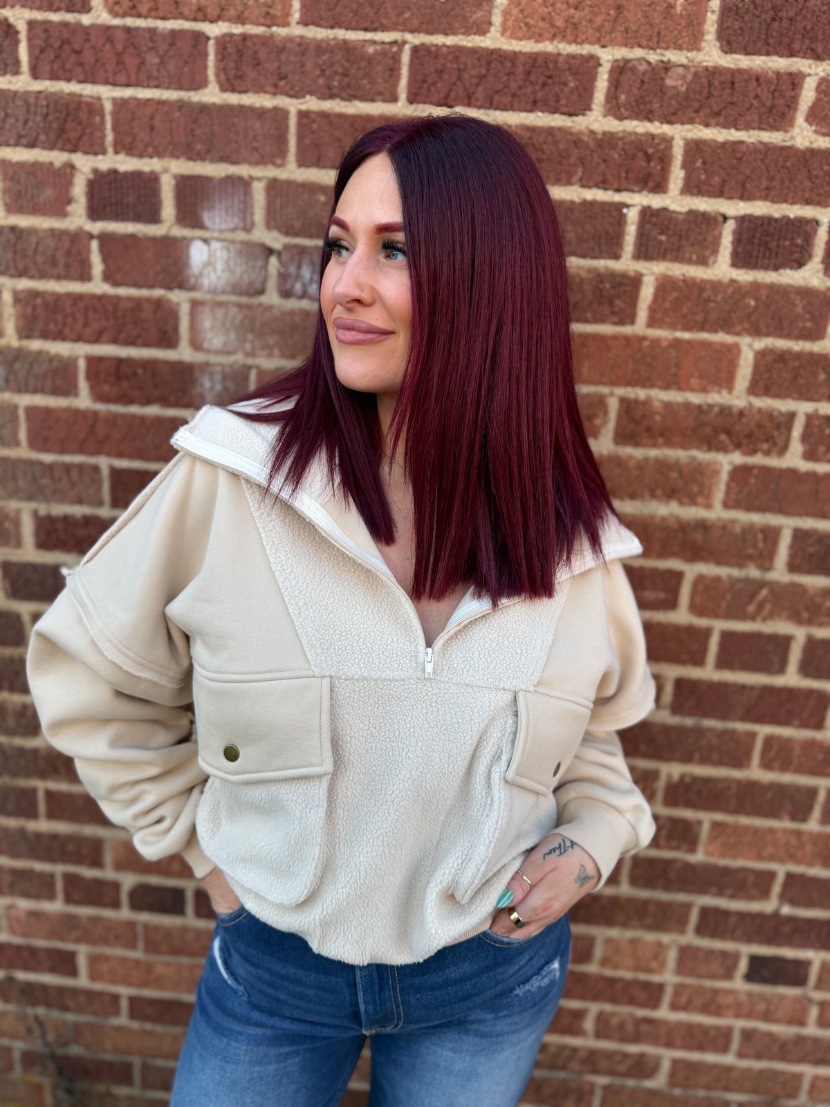 The Carter Pullover Cream