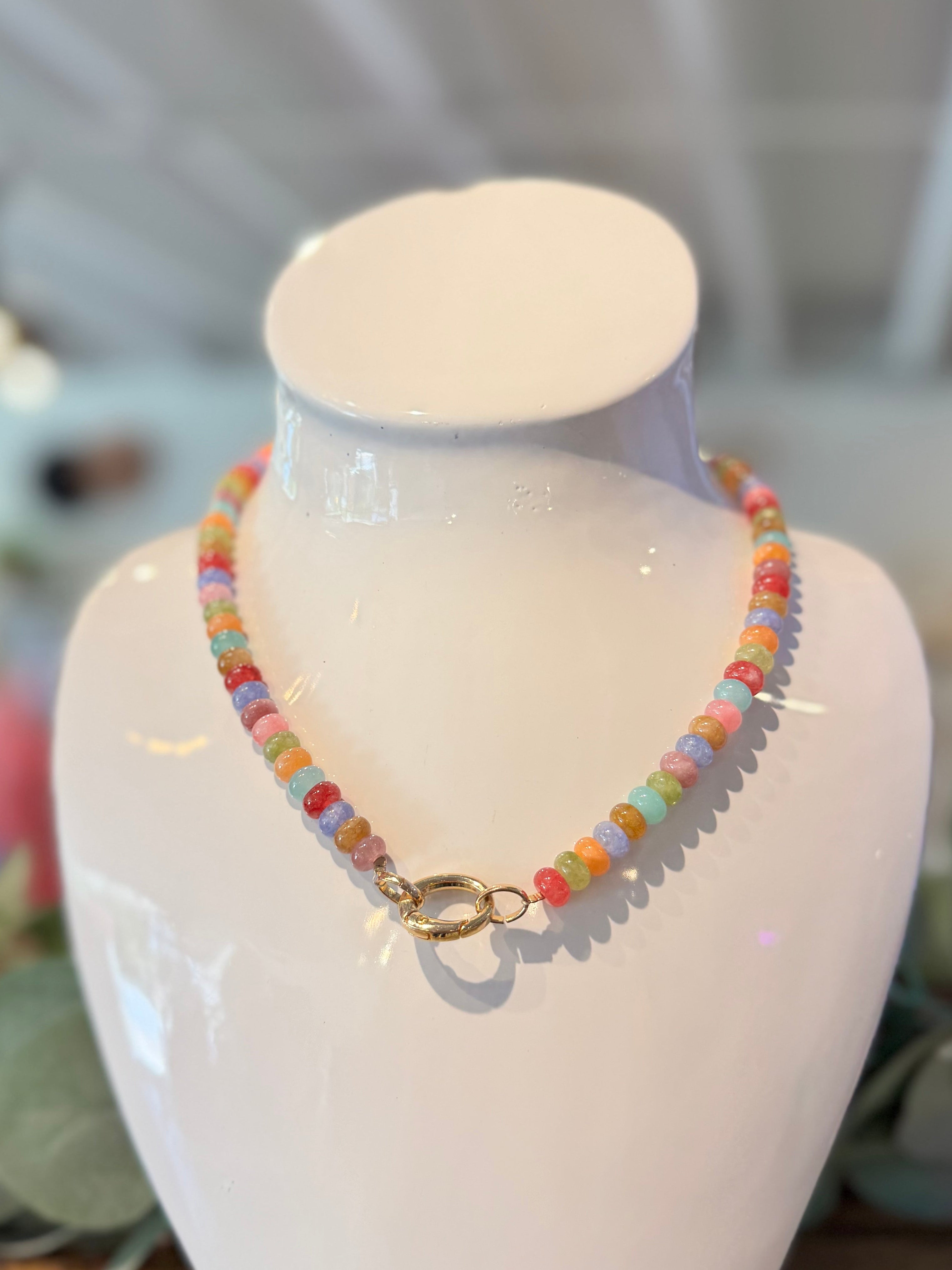 Multi Colored Beaded Necklace