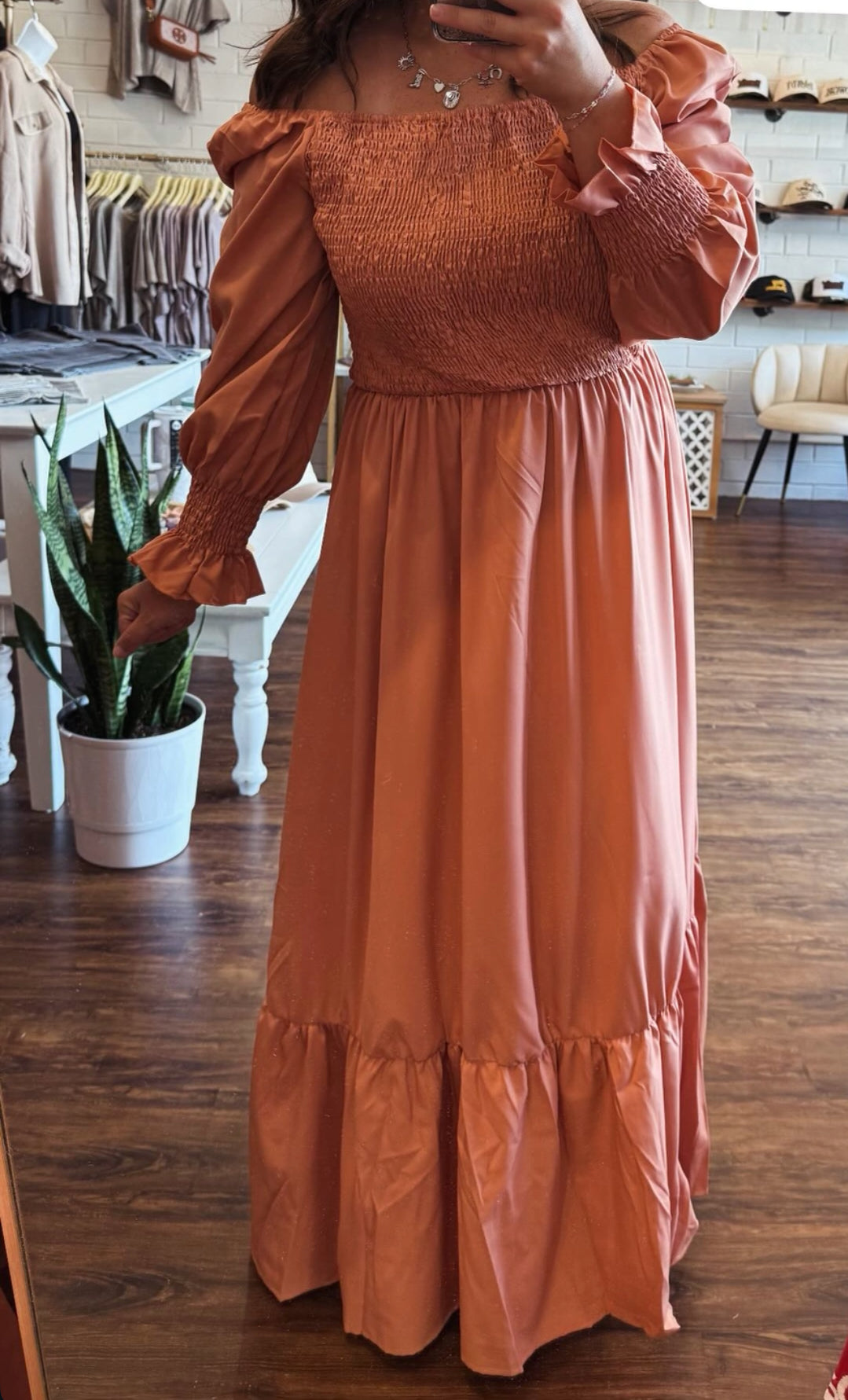Smocked Pumpkin Patch Dress