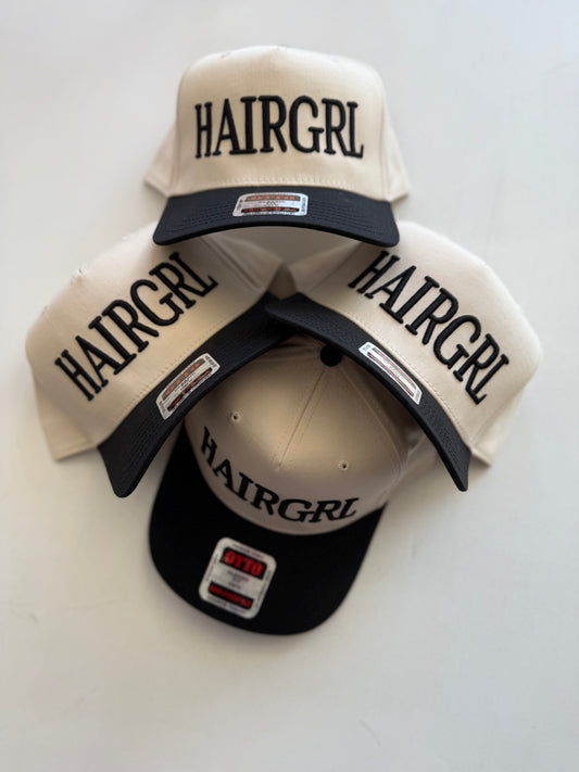Hair Girl Trucker Hat Black/Tan