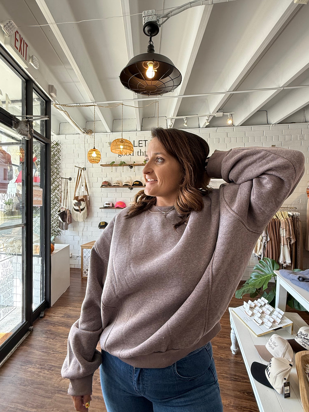 Crew Neck Oversized Sweatshirt