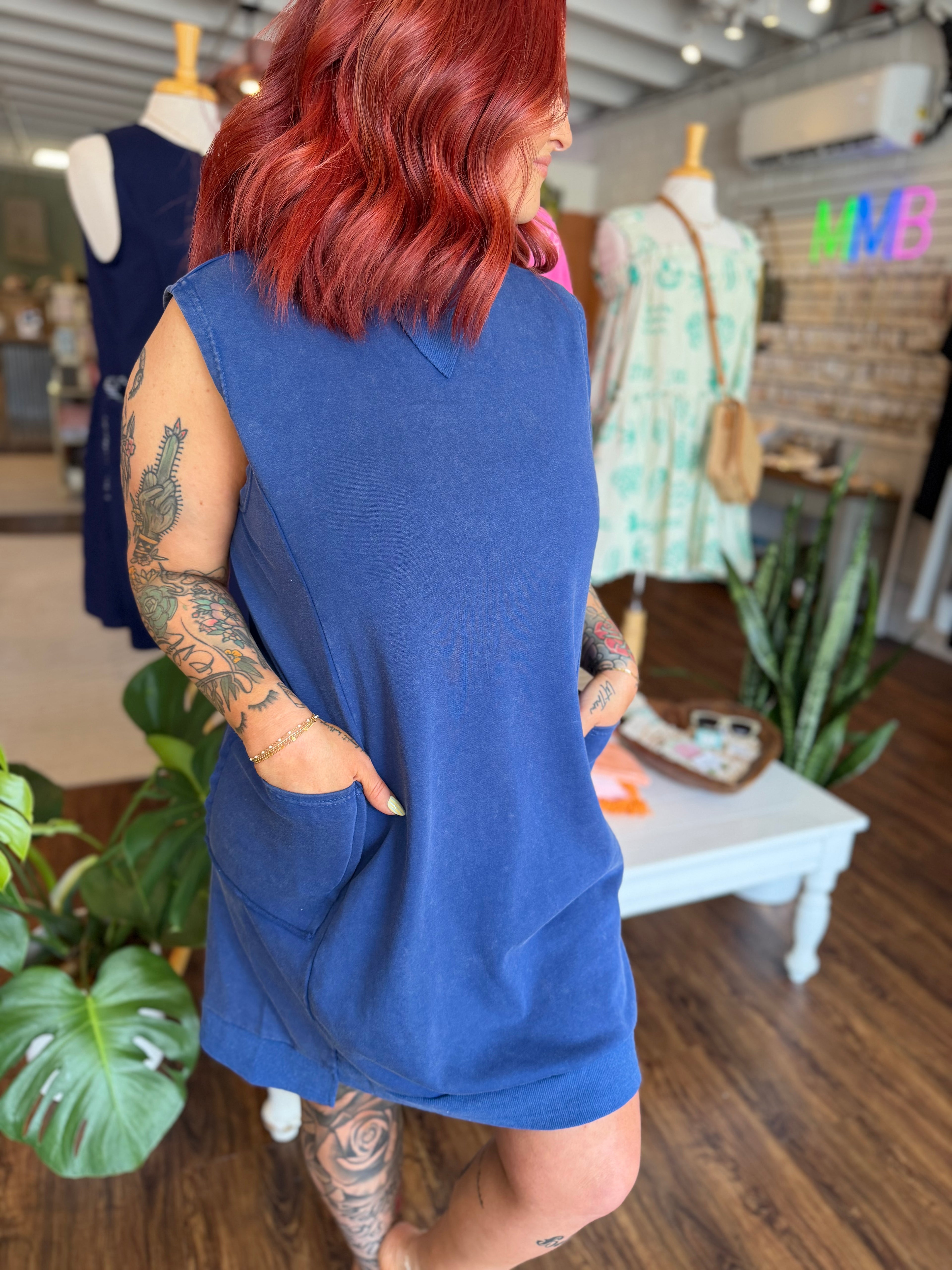 Mineral Washed Dress