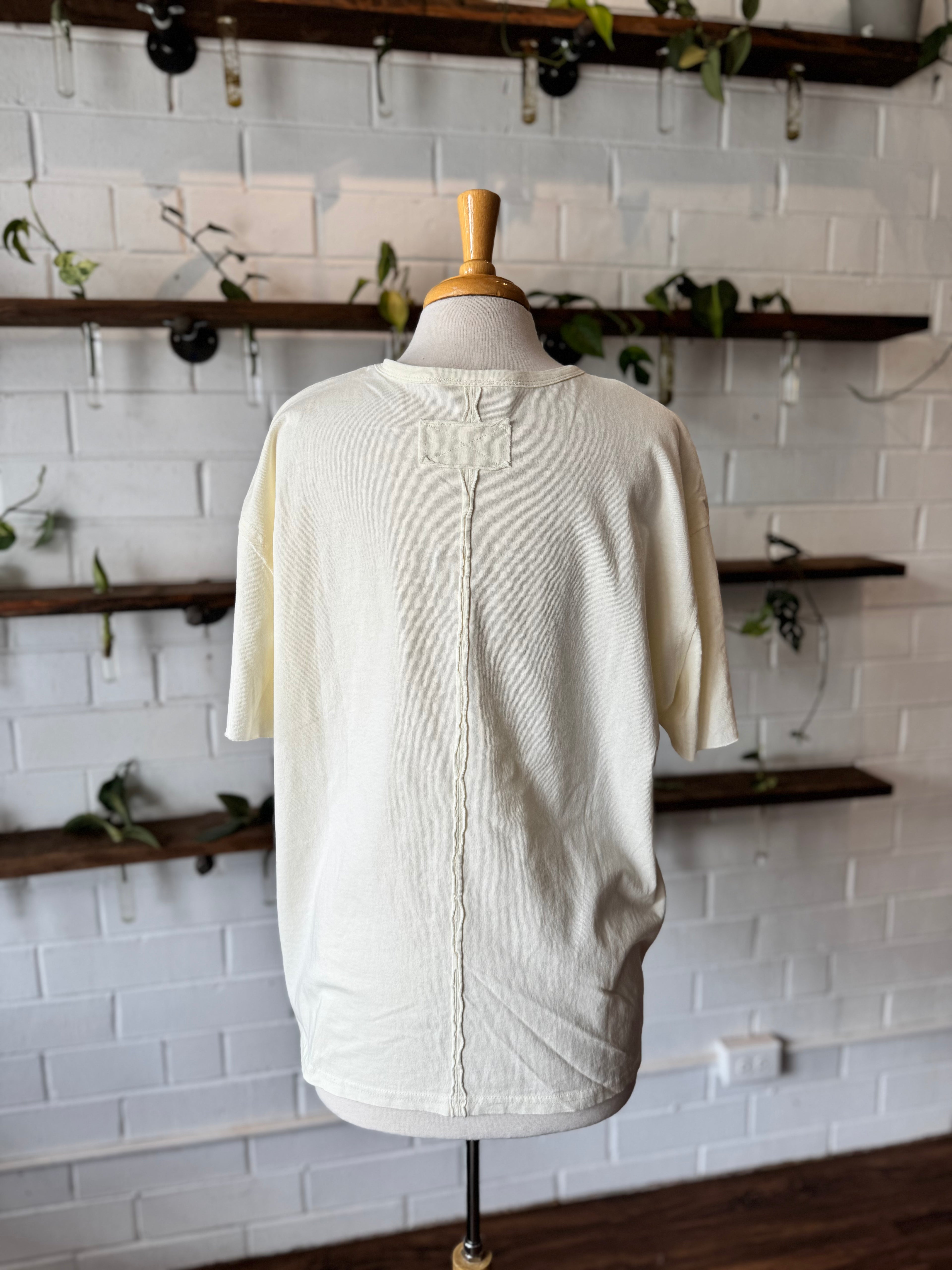 Peace Sign Patchwork Tee