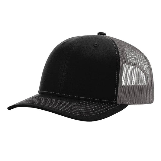 Black Front Charcoal Mesh Back 112 Richardson