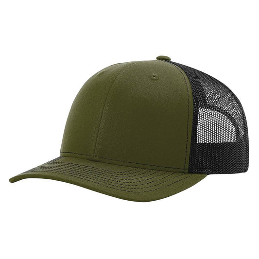 Green Front Black Mesh Back 112 Richardson