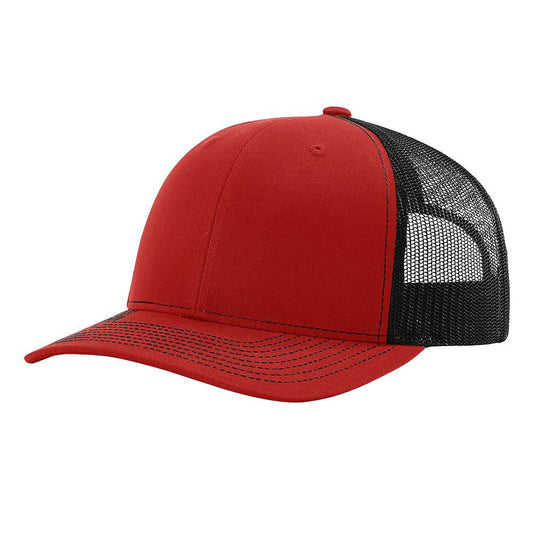Red Front Black Mesh Back 112 Richardson