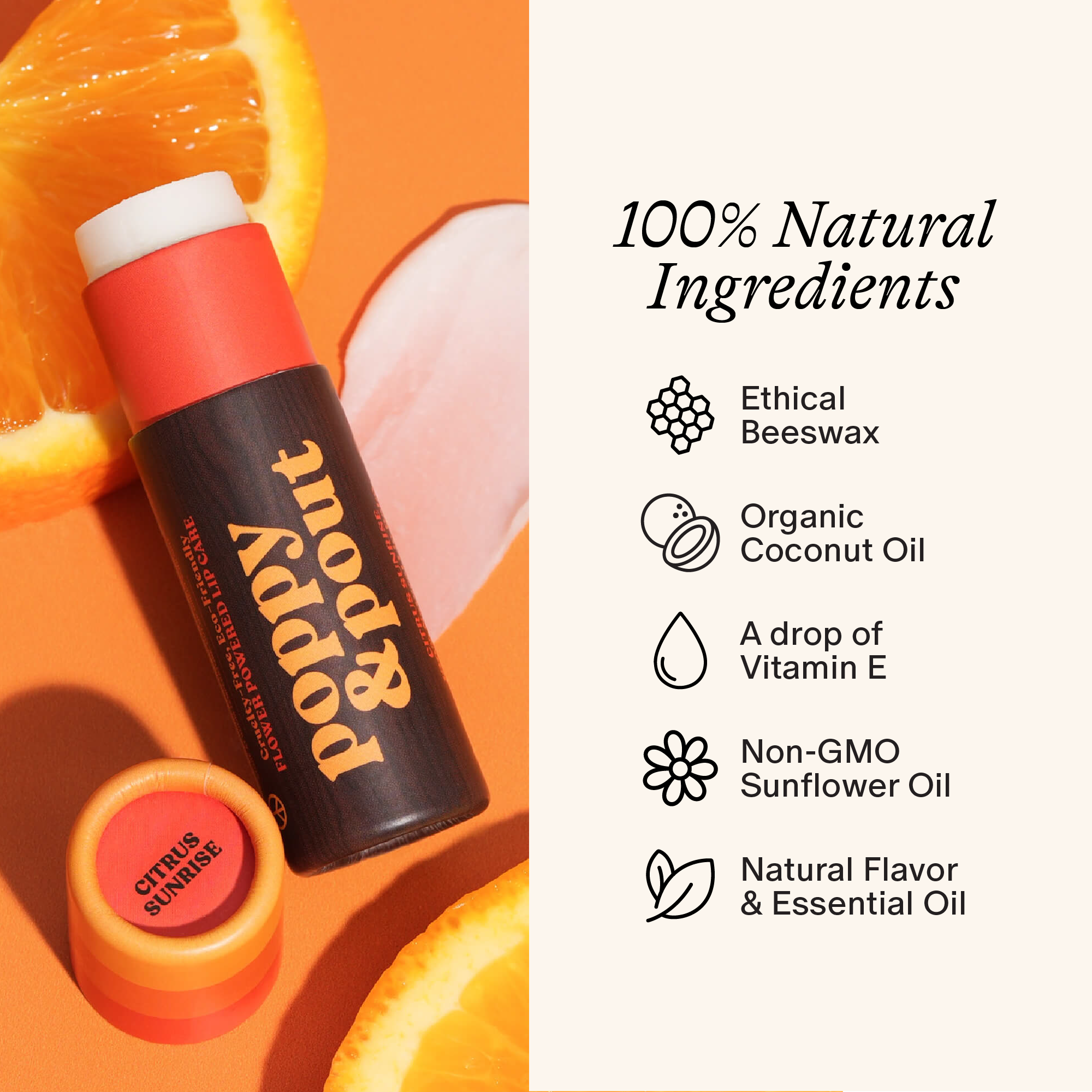 Lip Balm, Retro Surf, Citrus Sunrise