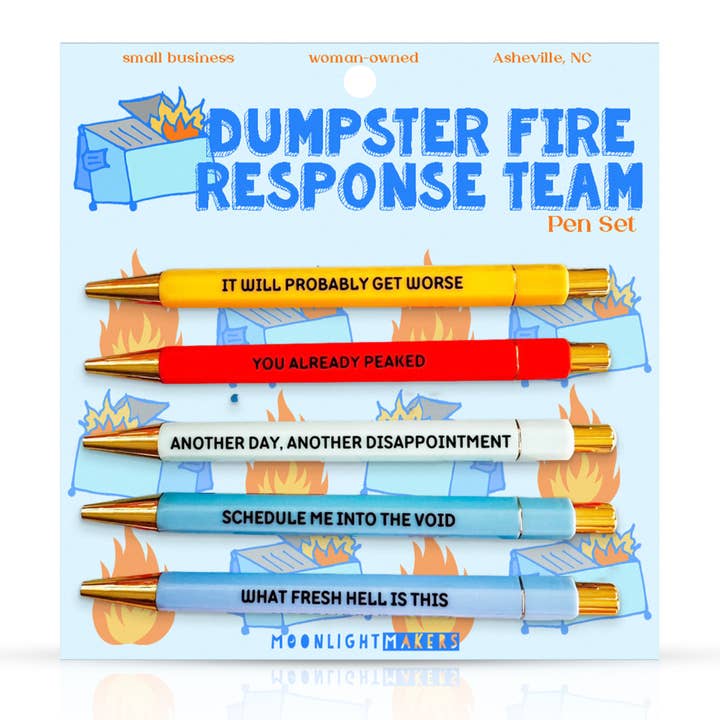 Dumpster Fire Response Team - Pen Set - Funny Gift