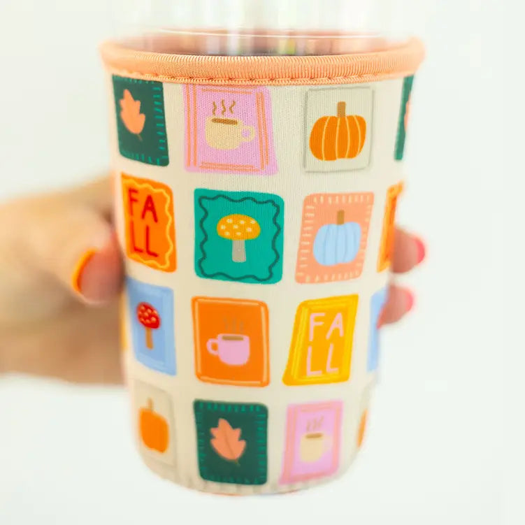 Fall Patches Drink Sleeve Small