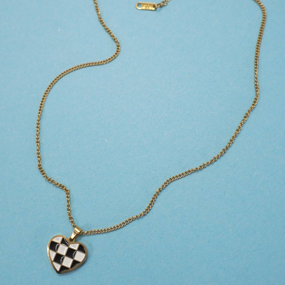 18K Stainless Steel Tarnish Free Gold Heart Necklace