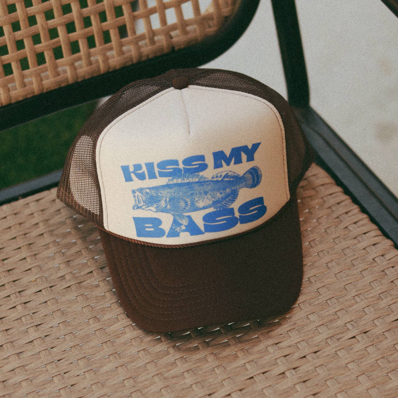 Kiss My Bass Trucker Hat