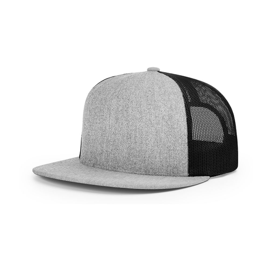 Grey Front Black Mesh Back Wool Blend 511 Richardson Flat Bill